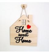 Dekorácia na stenu - drevená tabuľka Home Sweet Home
