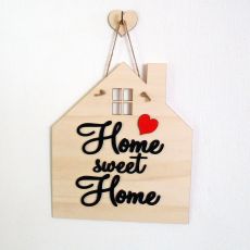 Dekorácia na stenu - drevená tabuľka Home Sweet Home
